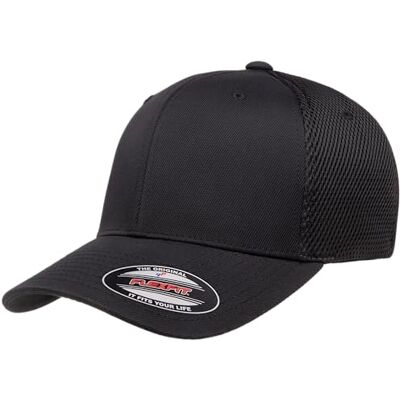 Flexfit Unisex-Erwachsene Ultrafibre Airmesh Fitted Cap Hut, schwarz, L-XL Flexfit Unisex-Erwachsene Ultrafibre Airmesh Fitted Cap Hut, schwarz, L-XL