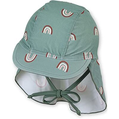 Sterntaler Schirmmütze Regenbogen – UV-Schutz 50+ Baby Mütze mit Nackenschutz & Bindeband – Sonnenmütze mit Regenbogen-Druck – Bademode für Schwimmbad und Strand, steingrün, Größe 51 Sterntaler Schirmmütze Regenbogen – UV-Schutz 50+ Baby Mütze mit Nackenschutz & Bindeband – Sonnenmütze mit Regenbogen-Druck – Bademode für Schwimmbad und Strand, steingrün, Größe 51