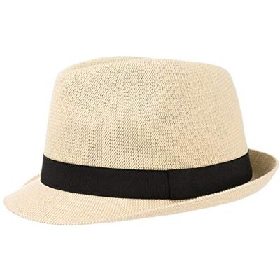 CHILLOUTS Bardolino Sommerhut Herren Sonnenhut Herren Trilby, Strohhut Herren Leicht Faltbar, Hut Herren Sommer Handgefertigt, Panama Hut Atmungsaktiv, Cream, L-XL CHILLOUTS Bardolino Sommerhut Herren Sonnenhut Herren Trilby, Strohhut Herren Leicht Faltbar, Hut Herren Sommer Handgefertigt, Panama Hut Atmungsaktiv, Cream, L-XL