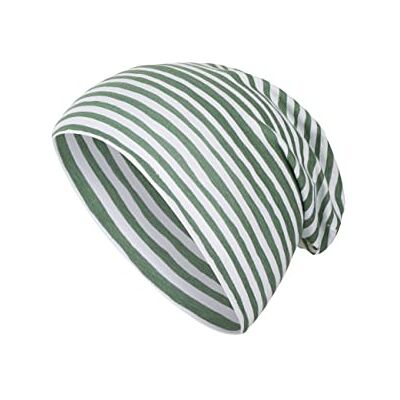 Sterntaler Baby Unisex Slouch-Beanie Gestreifte Mütze aus Bedrucktem Singlejersey Grün, 47 Sterntaler Baby Unisex Slouch-Beanie Gestreifte Mütze aus Bedrucktem Singlejersey Grün, 47