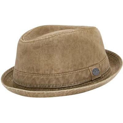 CHILLOUTS Sligo Hat Pork Pie Hut Herren/Damen, 100% Baumwolle, Unisex Sommerhut, Tampa Hut, Atmungsaktiv, S-M, braun CHILLOUTS Sligo Hat Pork Pie Hut Herren/Damen, 100% Baumwolle, Unisex Sommerhut, Tampa Hut, Atmungsaktiv, S-M, braun