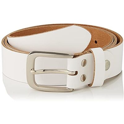 Vascavi Ledergürtel, 3 cm breit, Made in Germany, echt Leder Gürtel für Damen und Herren, kürzbar (100 cm Gesamtlänge 110 cm, Weiß) Vascavi Ledergürtel, 3 cm breit, Made in Germany, echt Leder Gürtel für Damen und Herren, kürzbar (100 cm Gesamtlänge 110 cm, Weiß)
