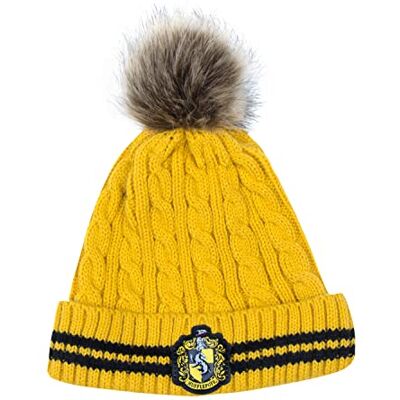 Cinereplicas Harry Potter Mütze mit Bommel Offiziel lizensiert Hufflepuff Gelb und Schwarz Cinereplicas Harry Potter Mütze mit Bommel Offiziel lizensiert Hufflepuff Gelb und Schwarz