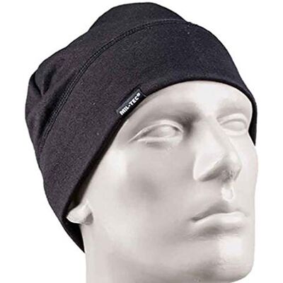 Mil-Tec Army Beanie Soft • Leichte Wintermütze mit Fleecefutter • Thermoaktive & schnelltrocknende Beanie Mütze • Ideal als Fahrradmütze, Sportmütze, Laufmütze • Farbe: Schwarz Mil-Tec Army Beanie Soft • Leichte Wintermütze mit Fleecefutter • Thermoaktive & schnelltrocknende Beanie Mütze • Ideal als Fahrradmütze, Sportmütze, Laufmütze • Farbe: Schwarz