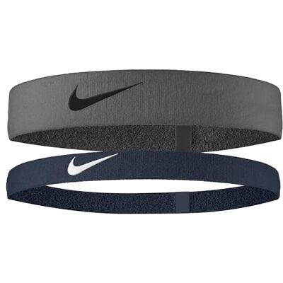 NIKE Herren Flex Headband 2er Pack Stirnbänder Running Fitness Training Sport Haarband Set, Iron Grey/Armory Navy/Black, One Size NIKE Herren Flex Headband 2er Pack Stirnbänder Running Fitness Training Sport Haarband Set, Iron Grey/Armory Navy/Black, One Size