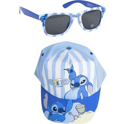 CERDÁ LIFE'S LITTLE MOMENTS Unisex Disney-Kappe und-Brille, Kinder, originelles, verstellbares und leichtes Design, ideal für Sommer Sonnenschutz Baseballkappe, Gorra + Gafas Lilo & Stitch, One Size CERDÁ LIFE'S LITTLE MOMENTS Unisex Disney-Kappe und-Brille, Kinder, originelles, verstellbares und leichtes Design, ideal für Sommer Sonnenschutz Baseballkappe, Gorra + Gafas Lilo & Stitch, One Size