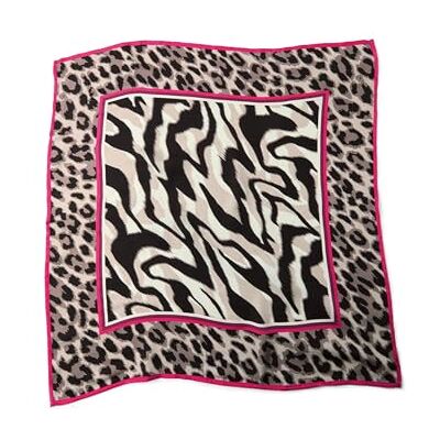 Street One Nicki Tuch im Satin-Look mit Animal Print espresso brown A Street One Nicki Tuch im Satin-Look mit Animal Print espresso brown A