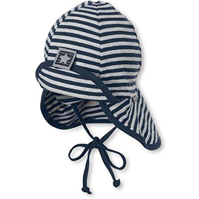 Sterntaler Baby Jungen Pet met klep M. nekbescherming Sonnenhut, Marine, 49 EU Sterntaler Baby Jungen Pet met klep M. nekbescherming Sonnenhut, Marine, 49 EU