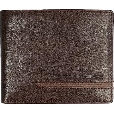 TOM TAILOR Devon Herren Geldbörse Querformat RFID Leder Klein Braun TOM TAILOR Devon Herren Geldbörse Querformat RFID Leder Klein Braun
