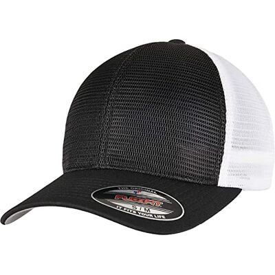 Flexfit 360 OMNIMESH Cap 2-Tone,Black/White S/M Flexfit 360 OMNIMESH Cap 2-Tone,Black/White S/M