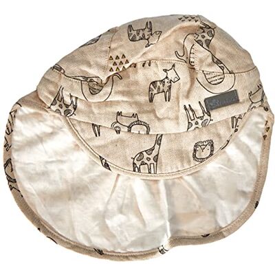 Sterntaler Jungen Schirmmütze mit Nackenschutz Savanne Sonnenhut, beige, 55 Sterntaler Jungen Schirmmütze mit Nackenschutz Savanne Sonnenhut, beige, 55