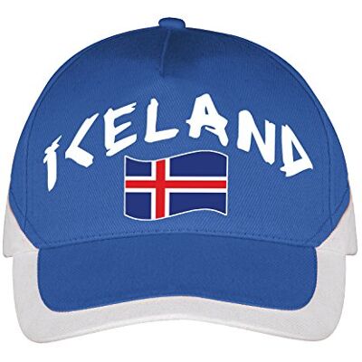 Supportershop Fußball Island Kappe, Blau, Einheitsgröße Supportershop Fußball Island Kappe, Blau, Einheitsgröße