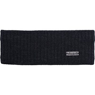 Eisglut Damen Stirnband Ninl Merino Made in Germany, anthrazit Eisglut Damen Stirnband Ninl Merino Made in Germany, anthrazit