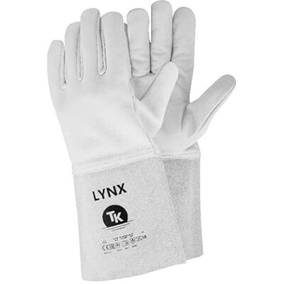 TK Gloves LYNX Schweißerhandschuh Montage-Handschuhe aus Leder/Größe 11, 1 Paar Weiße/Handschuhe Arbeitshandschuhe/ungefütterter Schweißschutzhandschuh/vollnarbiges Ziegenleder TK Gloves LYNX Schweißerhandschuh Montage-Handschuhe aus Leder/Größe 11, 1 Paar Weiße/Handschuhe Arbeitshandschuhe/ungefütterter Schweißschutzhandschuh/vollnarbiges Ziegenleder