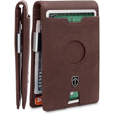 TRAVANDO börse mit Klammer „RIO“ – Herren-Geldbörsen, schmale Vordertasche, RFID-blockierender Kartenhalter, minimalistische Mini-Geschenkbox TRAVANDO börse mit Klammer „RIO“ – Herren-Geldbörsen, schmale Vordertasche, RFID-blockierender Kartenhalter, minimalistische Mini-Geschenkbox