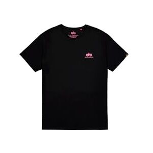 Alpha Basic T Small Logo T-Shirt für Herren Black/Magenta Alpha Basic T Small Logo T-Shirt für Herren Black/Magenta
