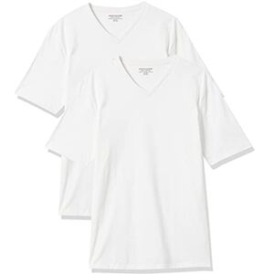 Amazon Essentials Herren T-Shirt Regular-Fit Kurzarm V-Ausschnitt (erhältlich in Big & Tall), 2er Pack, Weiß, 4X-Large Big Tall Amazon Essentials Herren T-Shirt Regular-Fit Kurzarm V-Ausschnitt (erhältlich in Big & Tall), 2er Pack, Weiß, 4X-Large Big Tall
