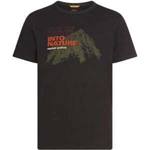 camel active Herren T-Shirt aus Reiner Baumwolle mit Rundhalsausschnitt Schwarz, menswear-3XL camel active Herren T-Shirt aus Reiner Baumwolle mit Rundhalsausschnitt Schwarz, menswear-3XL