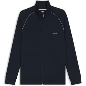 Boss Herren Mix&Match Jacket Z Jacke aus Stretch-Baumwolle mit Reißverschluss und Logo-Stickerei Dunkelblau XXL Boss Herren Mix&Match Jacket Z Jacke aus Stretch-Baumwolle mit Reißverschluss und Logo-Stickerei Dunkelblau XXL
