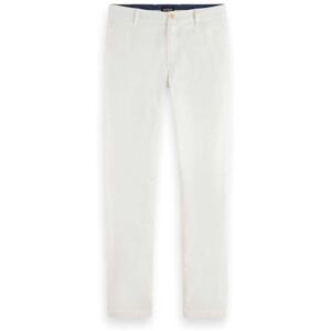 Scotch & Soda Herren Core Mott Slim Fit Stretch Cotton Chino Pants, Off White 0001, 33W / 30L EU Scotch & Soda Herren Core Mott Slim Fit Stretch Cotton Chino Pants, Off White 0001, 33W / 30L EU