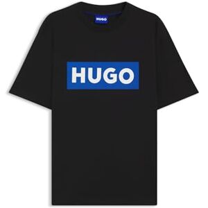 HUGO Herren Nico T-Shirt aus Baumwoll-Jersey mit Logo-Print Schwarz001 XXL HUGO Herren Nico T-Shirt aus Baumwoll-Jersey mit Logo-Print Schwarz001 XXL