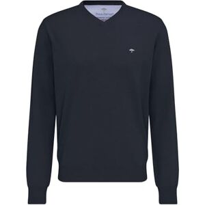 FYNCH-HATTON Pullover aus Baumwolle mit V-Ausschnitt Navy / 3XL FYNCH-HATTON Pullover aus Baumwolle mit V-Ausschnitt Navy / 3XL