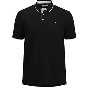 JACK & JONES Jjepaulos Polo Ss Noos Pls Plus Size, Schwarz ,6XL JACK & JONES Jjepaulos Polo Ss Noos Pls Plus Size, Schwarz ,6XL