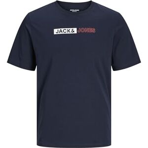 JACK & JONES Herren Jjecorp Logo Tee Play O-n Noos Pls T-Shirt, Navy Blazer/Print:Play 5,5XL JACK & JONES Herren Jjecorp Logo Tee Play O-n Noos Pls T-Shirt, Navy Blazer/Print:Play 5,5XL