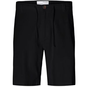 SELECTED HOMME Herren Slhregular-brody Linen Shorts Noos, Schwarz, L SELECTED HOMME Herren Slhregular-brody Linen Shorts Noos, Schwarz, L