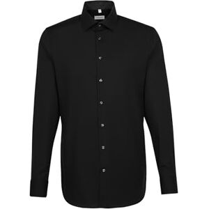 Seidensticker Herren Business-Hemd Slim Fit Bügelfrei Kent Kragen Langarm Patch 100% Baumwolle Seidensticker Herren Business-Hemd Slim Fit Bügelfrei Kent Kragen Langarm Patch 100% Baumwolle