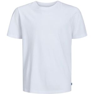 JACK & JONES Jungen JJEORGANIC Basic Tee SS O-Neck JR Shirt, White, 140 JACK & JONES Jungen JJEORGANIC Basic Tee SS O-Neck JR Shirt, White, 140