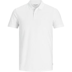JACK & JONES Herren Jjebasic Noos Poloshirt, Weiß, M EU JACK & JONES Herren Jjebasic Noos Poloshirt, Weiß, M EU