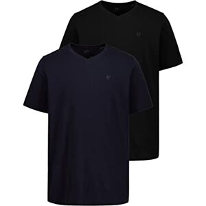 JP 1880 Herren große Größen Übergrößen Menswear L-8XL T-Shirts, Basic, 2er-Pack, V-Ausschnitt, Halbarm schwarz XXL 711318130-XXL JP 1880 Herren große Größen Übergrößen Menswear L-8XL T-Shirts, Basic, 2er-Pack, V-Ausschnitt, Halbarm schwarz XXL 711318130-XXL