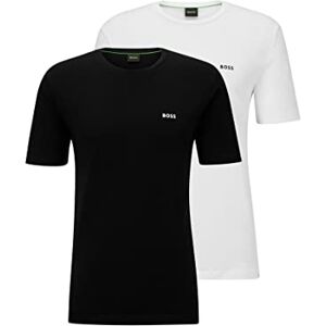 Boss Herren T-Shirt 2-Pack Zweier-Pack T-Shirts aus Stretch-Baumwolle mit Logo Schwarz L Boss Herren T-Shirt 2-Pack Zweier-Pack T-Shirts aus Stretch-Baumwolle mit Logo Schwarz L