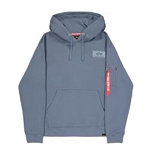 Alpha Herren Back Print Hoodie, Denim Blue, M Alpha Herren Back Print Hoodie, Denim Blue, M
