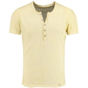 KEY LARGO Herren Lemonade Button T-Shirt, Pastel Yellow (1418), XL EU KEY LARGO Herren Lemonade Button T-Shirt, Pastel Yellow (1418), XL EU
