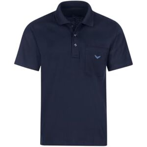 Trigema Herren Herren Single-jersey 637602 Poloshirt, Blau (Navy 046), XL EU Trigema Herren Herren Single-jersey 637602 Poloshirt, Blau (Navy 046), XL EU