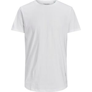JACK & JONES Herren Basic T-Shirt Plus Size Rundhals Kurzarm Shirt Übergrößen Shortsleeve JJENOA, Farben:Weiß, Größe:4XL JACK & JONES Herren Basic T-Shirt Plus Size Rundhals Kurzarm Shirt Übergrößen Shortsleeve JJENOA, Farben:Weiß, Größe:4XL