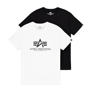 Alpha Basic T 2 Pack T-Shirt für Herren Black/White Alpha Basic T 2 Pack T-Shirt für Herren Black/White