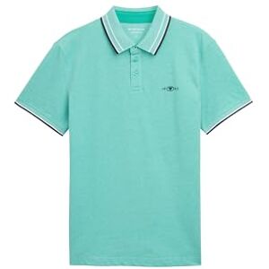 TOM TAILOR Herren 1045629 Poloshirt, 38139 Peacock Green White Tone Tone, M EU TOM TAILOR Herren 1045629 Poloshirt, 38139 Peacock Green White Tone Tone, M EU