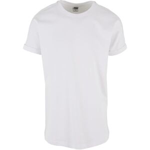 Urban Classics Herren T-Shirt Long Shaped Turnup Tee, lässiges T-Shirt für Männer, in langem Schnitt, erhältlich in vielen Farben, White, XL Urban Classics Herren T-Shirt Long Shaped Turnup Tee, lässiges T-Shirt für Männer, in langem Schnitt, erhältlich in vielen Farben, White, XL