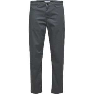 SELECTED HOMME SELETED HOMME Men's SLHSTRAIGHT-New Miles 196 Flex Pants W N Chino, Dark Shadow, 33/32 SELECTED HOMME SELETED HOMME Men's SLHSTRAIGHT-New Miles 196 Flex Pants W N Chino, Dark Shadow, 33/32