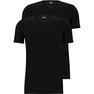 Boss Herren Vn 2p Co/EL T-Shirt, New Black1, L EU Boss Herren Vn 2p Co/EL T-Shirt, New Black1, L EU