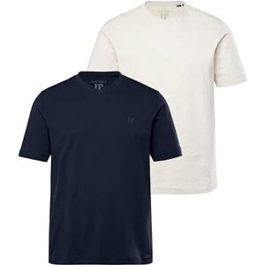 JP 1880 Herren große Größen Übergrößen Menswear L-8XL T-Shirts, Basic, 2er-Pack, V-Ausschnitt, Halbarm Natur Melange XXL 711318201-XXL JP 1880 Herren große Größen Übergrößen Menswear L-8XL T-Shirts, Basic, 2er-Pack, V-Ausschnitt, Halbarm Natur Melange XXL 711318201-XXL