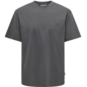 Only & Sons Herren Rundhals T-Shirt ONSFRED Relaxed Fit S-XXL Schwarz Weiss, Größe:L, Farbe:Grey Pinstripe 22022532 Only & Sons Herren Rundhals T-Shirt ONSFRED Relaxed Fit S-XXL Schwarz Weiss, Größe:L, Farbe:Grey Pinstripe 22022532