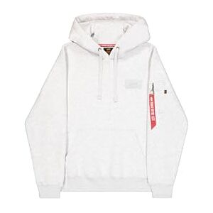 Alpha Herren Back Print Hoodie, Pastel Grey Melange, L Alpha Herren Back Print Hoodie, Pastel Grey Melange, L