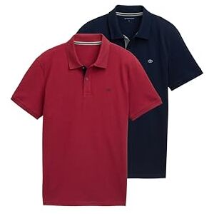 TOM TAILOR Herren 1044879 Poloshirt, 35930 Deep Red, XL EU TOM TAILOR Herren 1044879 Poloshirt, 35930 Deep Red, XL EU