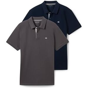 TOM TAILOR Doppelpack Poloshirt Basic mit Logo Print TOM TAILOR Doppelpack Poloshirt Basic mit Logo Print