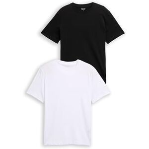 TOM TAILOR Herren 1048393 T-Shirts Aus Baumwolle Im 2er-Pack, 14297 White 2, M EU TOM TAILOR Herren 1048393 T-Shirts Aus Baumwolle Im 2er-Pack, 14297 White 2, M EU