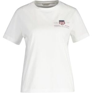 GANT Herren Reg Archive Shield T-Shirt T Shirt, Weiß, XL EU GANT Herren Reg Archive Shield T-Shirt T Shirt, Weiß, XL EU